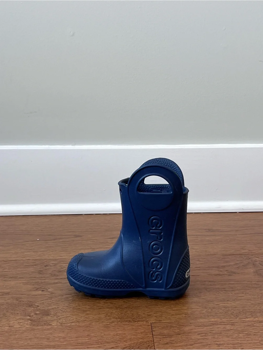 Crocs Kids Handle It Waterproof Lightweight Comfy Rain Boots Size C8 Navy Blue